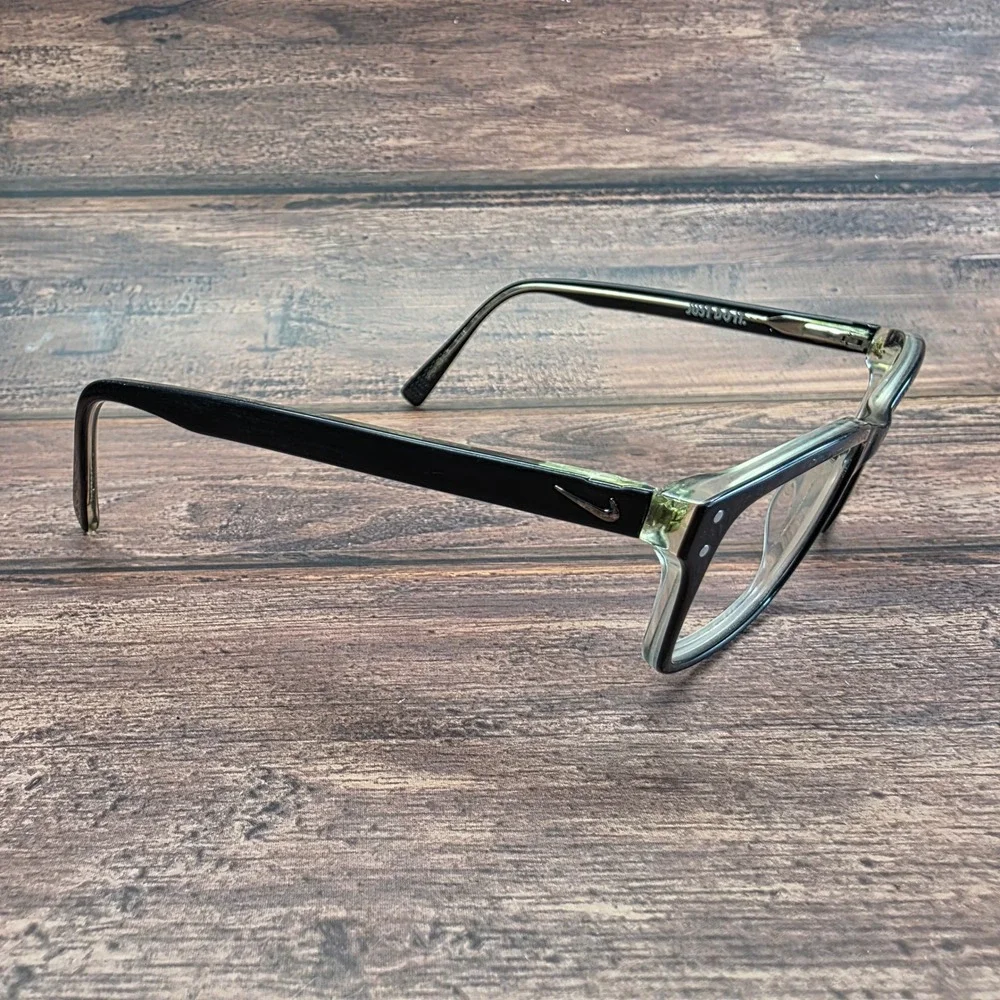 Nike Black Rectangular Eyeglasses Frames Just Do It